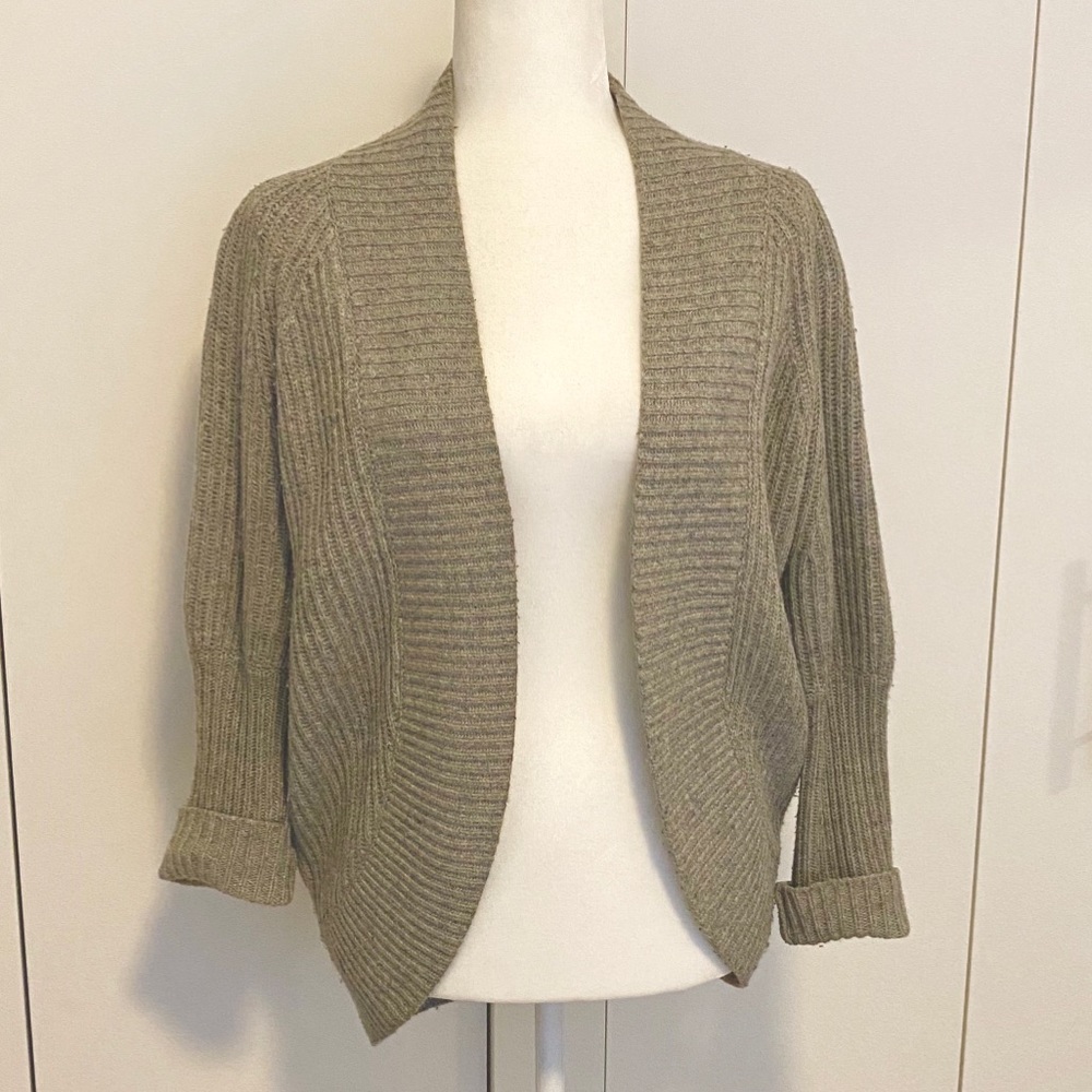 Reiss Lambswool Knit Cardigan
